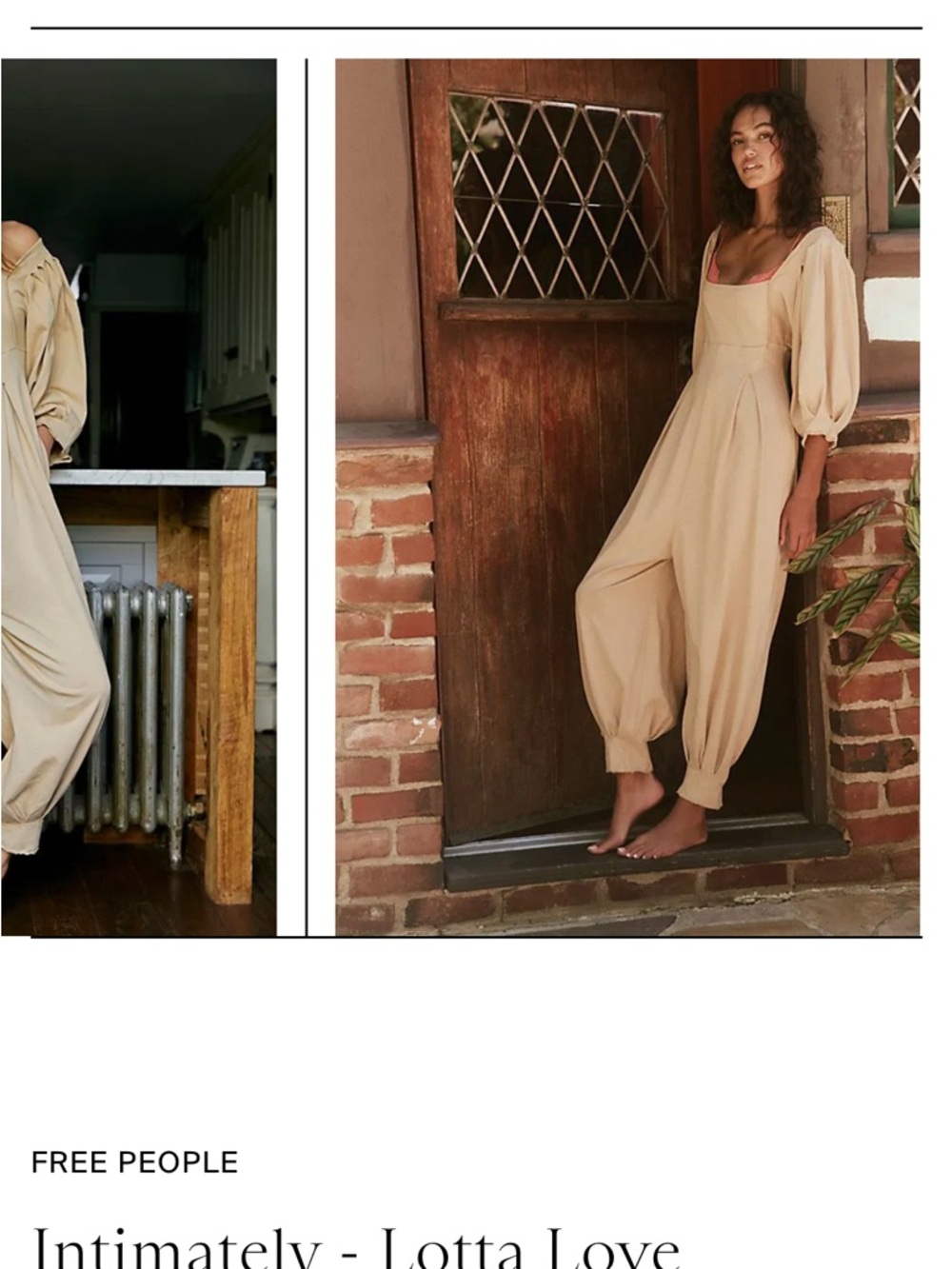 NWOT Free People Intimately Lotta Love Jumpsuit - Picture 10 of 11